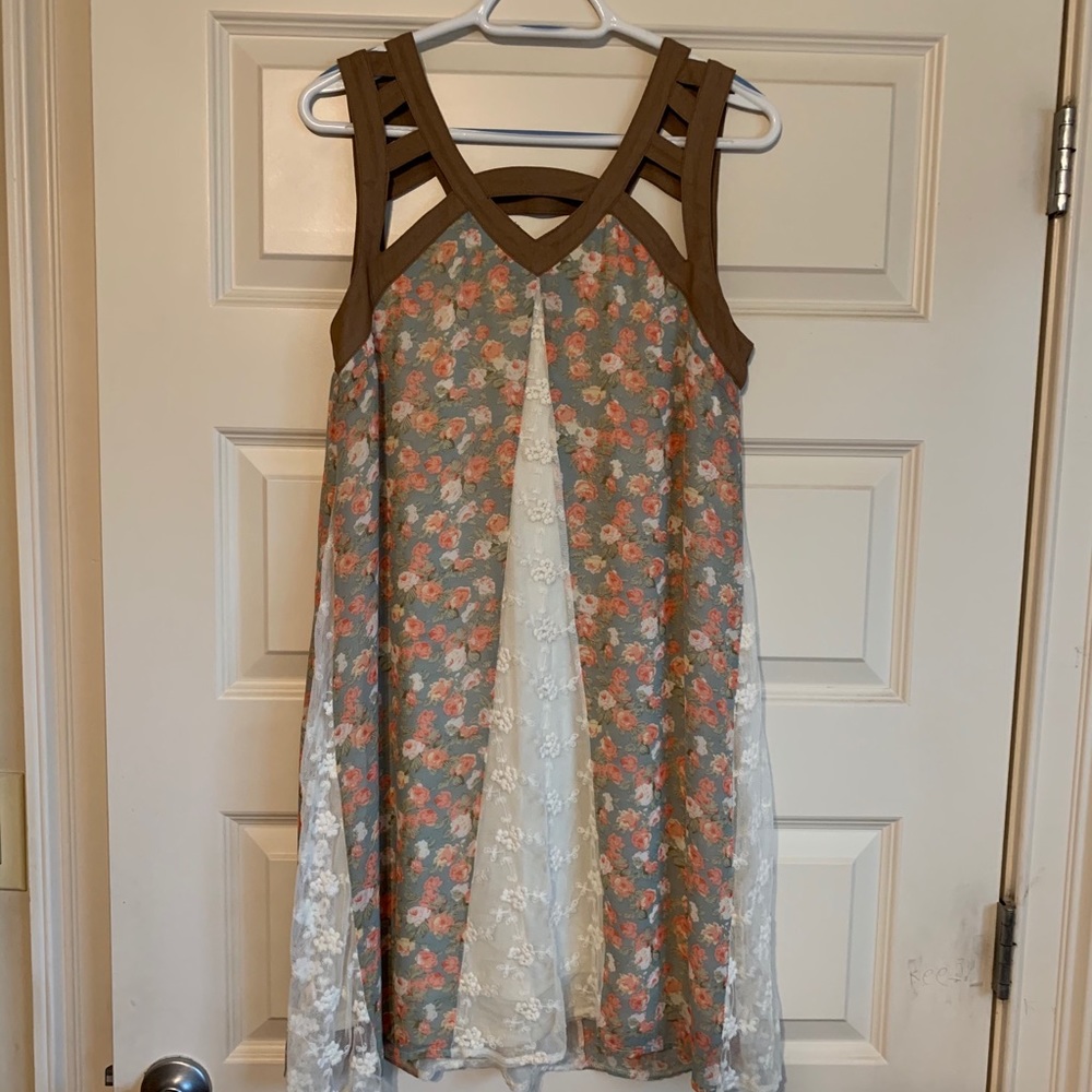 Cut out strap dress